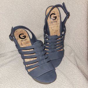 G by GUESS Women's Open Toe Ankle Strap Sandals 8.5M